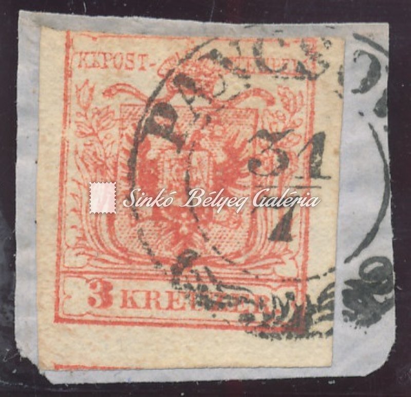 1850. Könyvnyomat 3kr, PANCSOVA