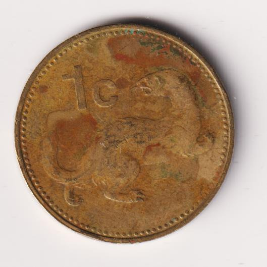 Málta réz 1 Cent 1995