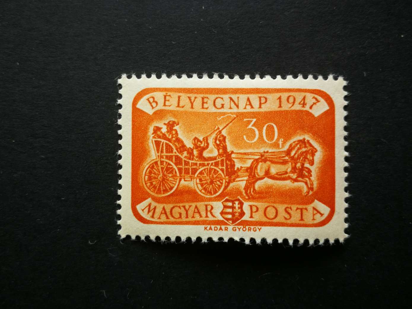 Magyarország 1947 Bélyegnap * falcos kat. ár 1250 Ft H
