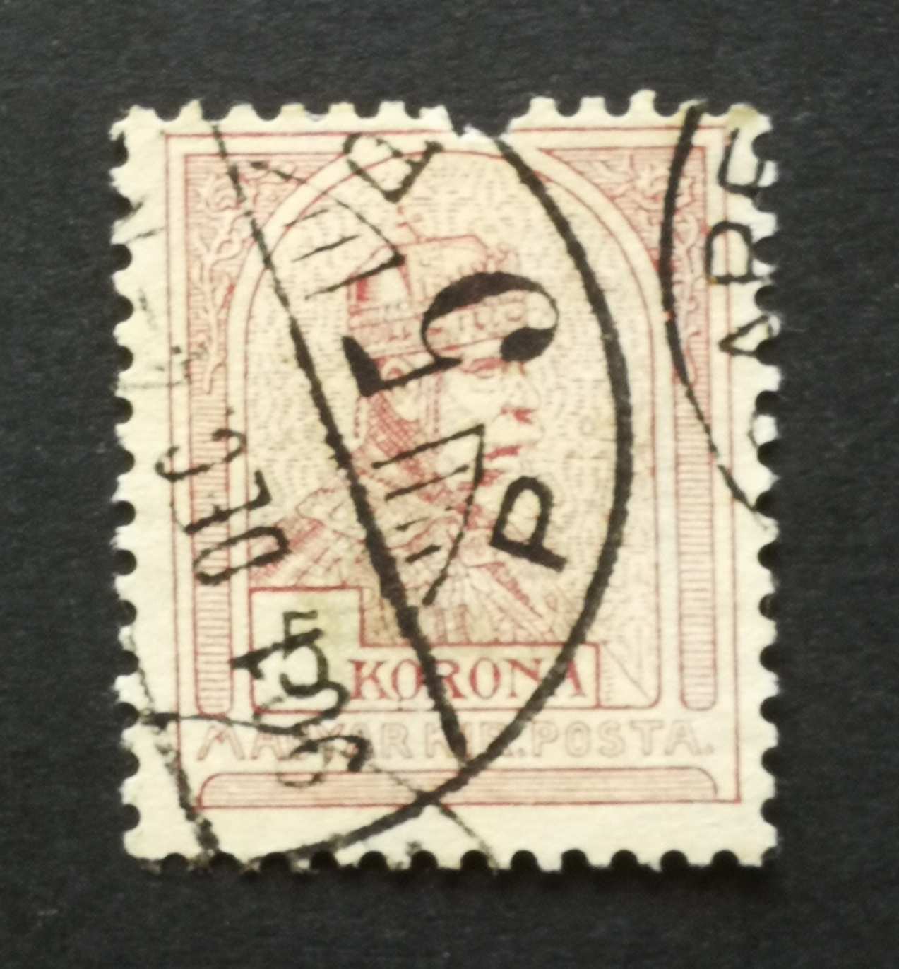 Magyarország 1900 Turul 5 K (BUD)APE(ST) hiány H