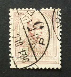 Magyarország 1900 Turul 5 K (BUD)APE(ST) hiány H