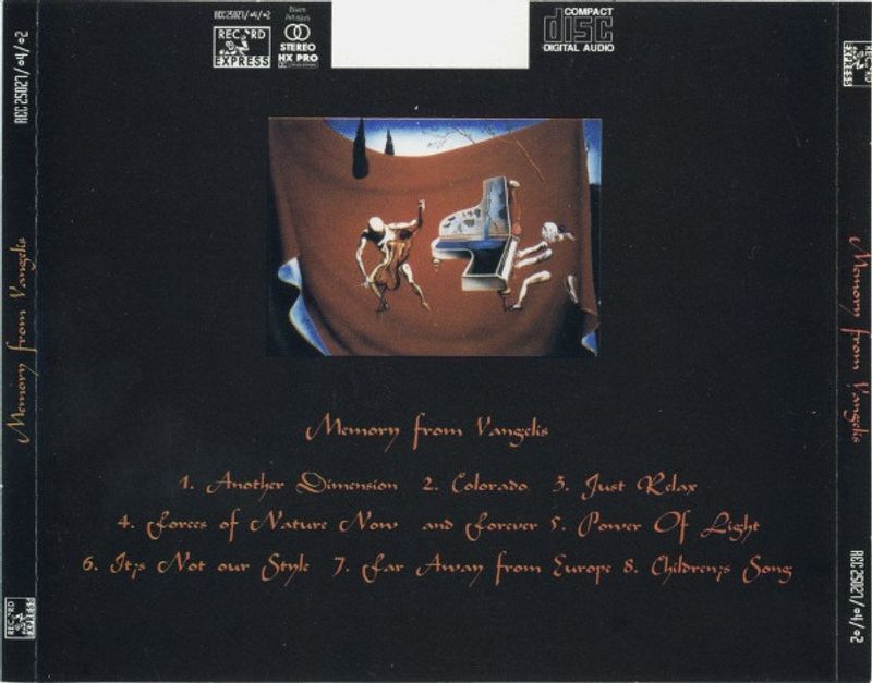 Easy Hands - Memory From Vangelis CD