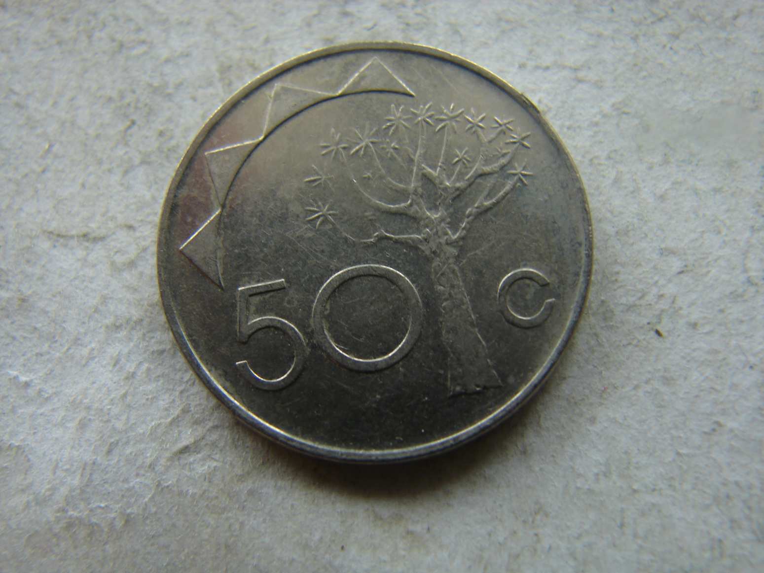 NAMÍBIA 50 CENTS, 1993. 1 DB.