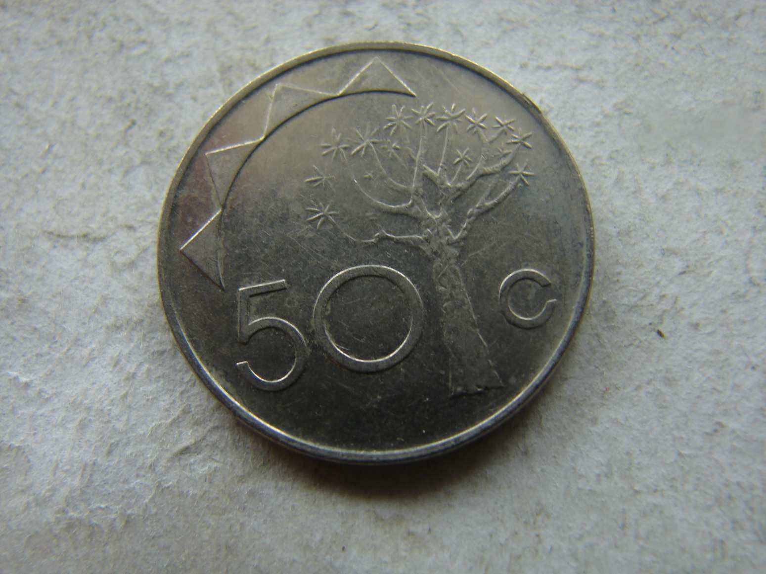 NAMÍBIA 50 CENTS, 1993. 1 DB.