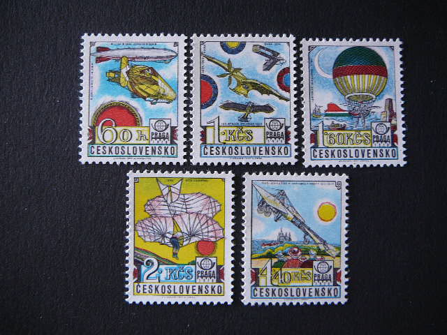 Csehszlovák postatiszta bélyegsor
