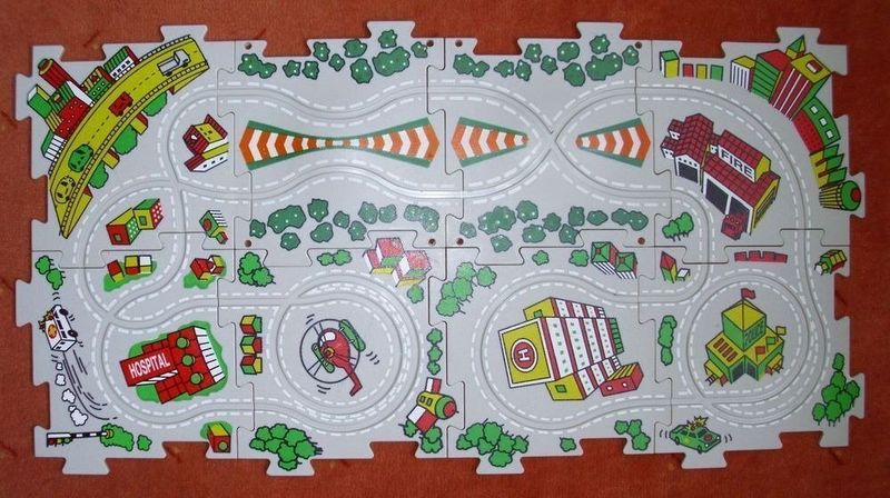 Puzzleszerűen összerakható autópálya