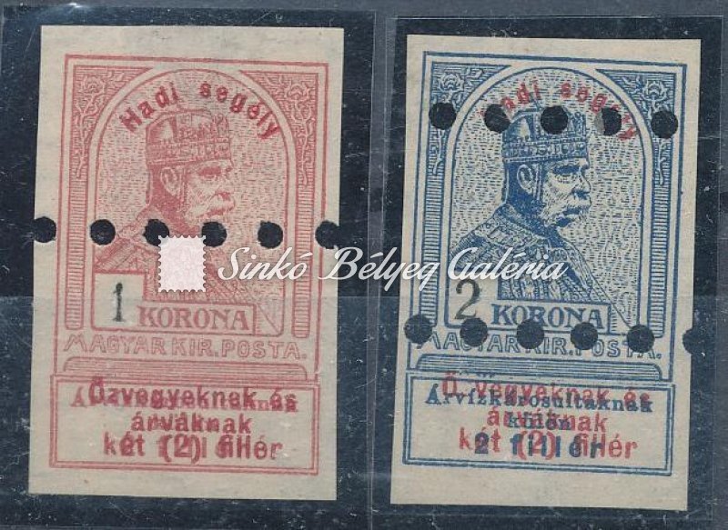 1914. Hadisegély (I.) 1K, 2K