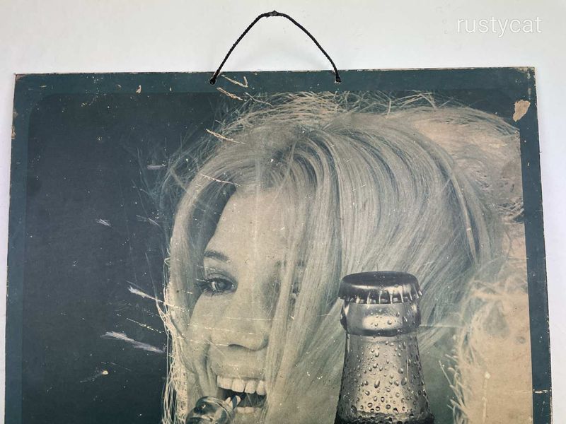 -AV323- Régi Pepsi Cola Fa Tábla
