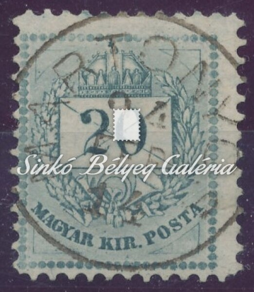 1881. Színesszámú krajcáros 20kr, MARTONYOS