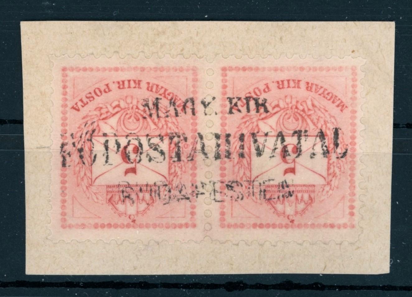 1881 krajcáros ritka MAGY. KIR. / FŐPOSTAHIVATAL  / BUDAPESTEN bélyegzés  (e65)