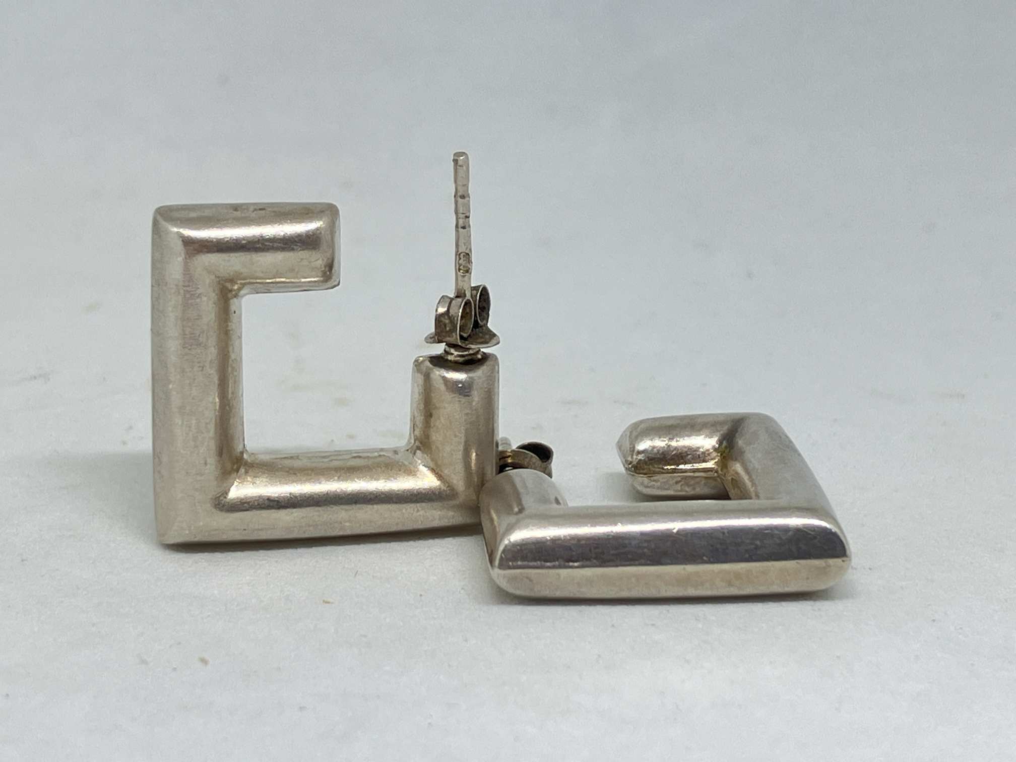Ezüst fülbevaló 6.35 design