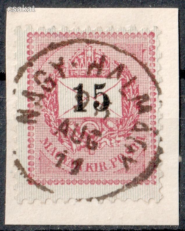 1889 feketeszámú krajcáros NAGY-HALMÁGY lebélyegzés Arad Romania Gudlin E3.20 / 100p (d34)