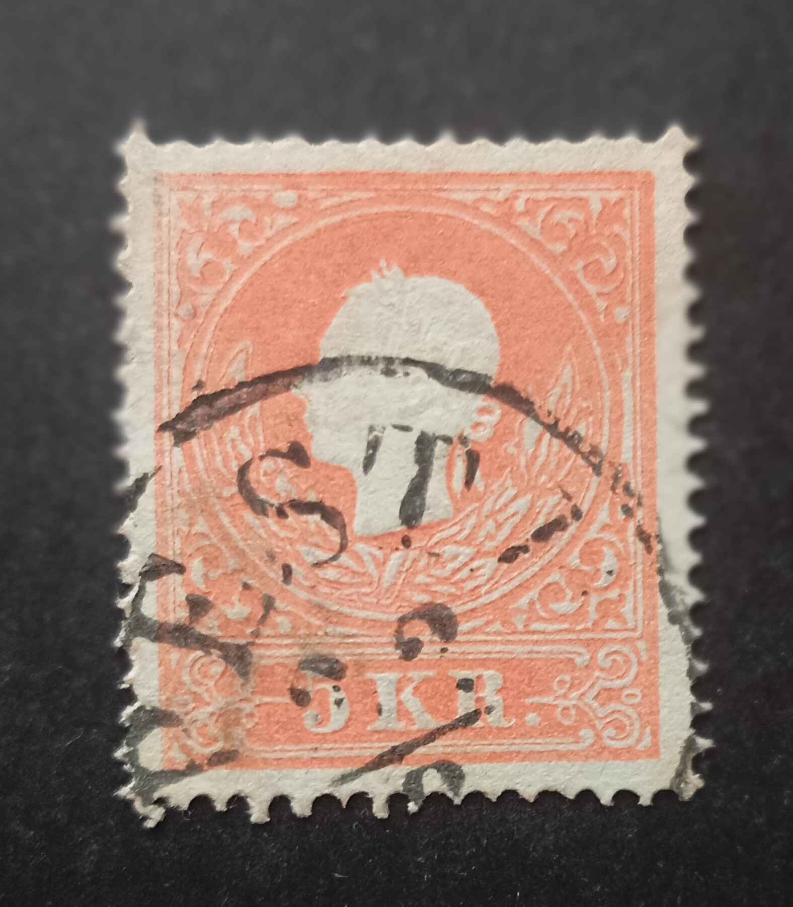 Magyarország 1858 Könyvnyomat 5 Kr PESTH D