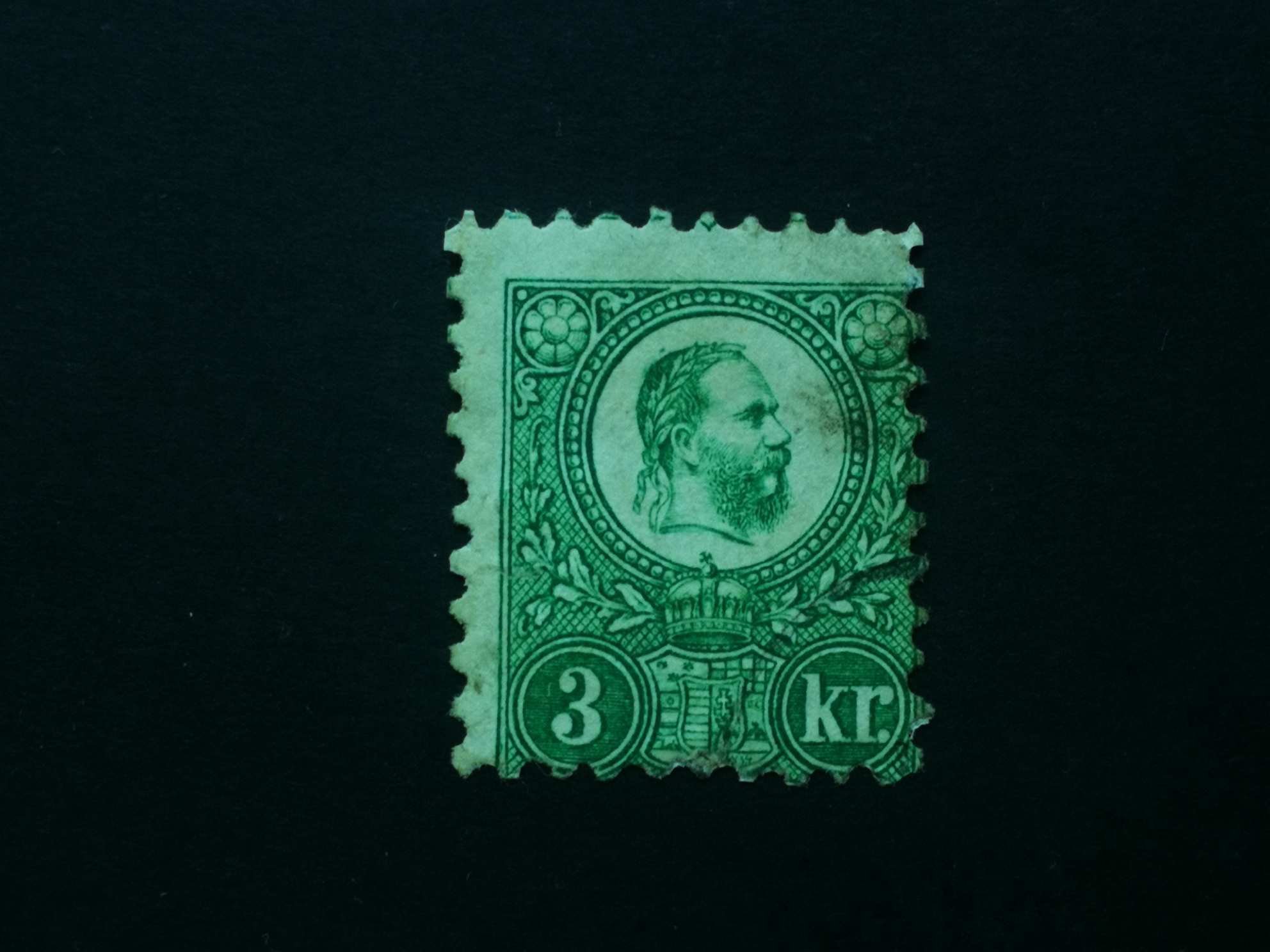 Magyarország 1871 Réznyomat 3 kr. elfogazva L