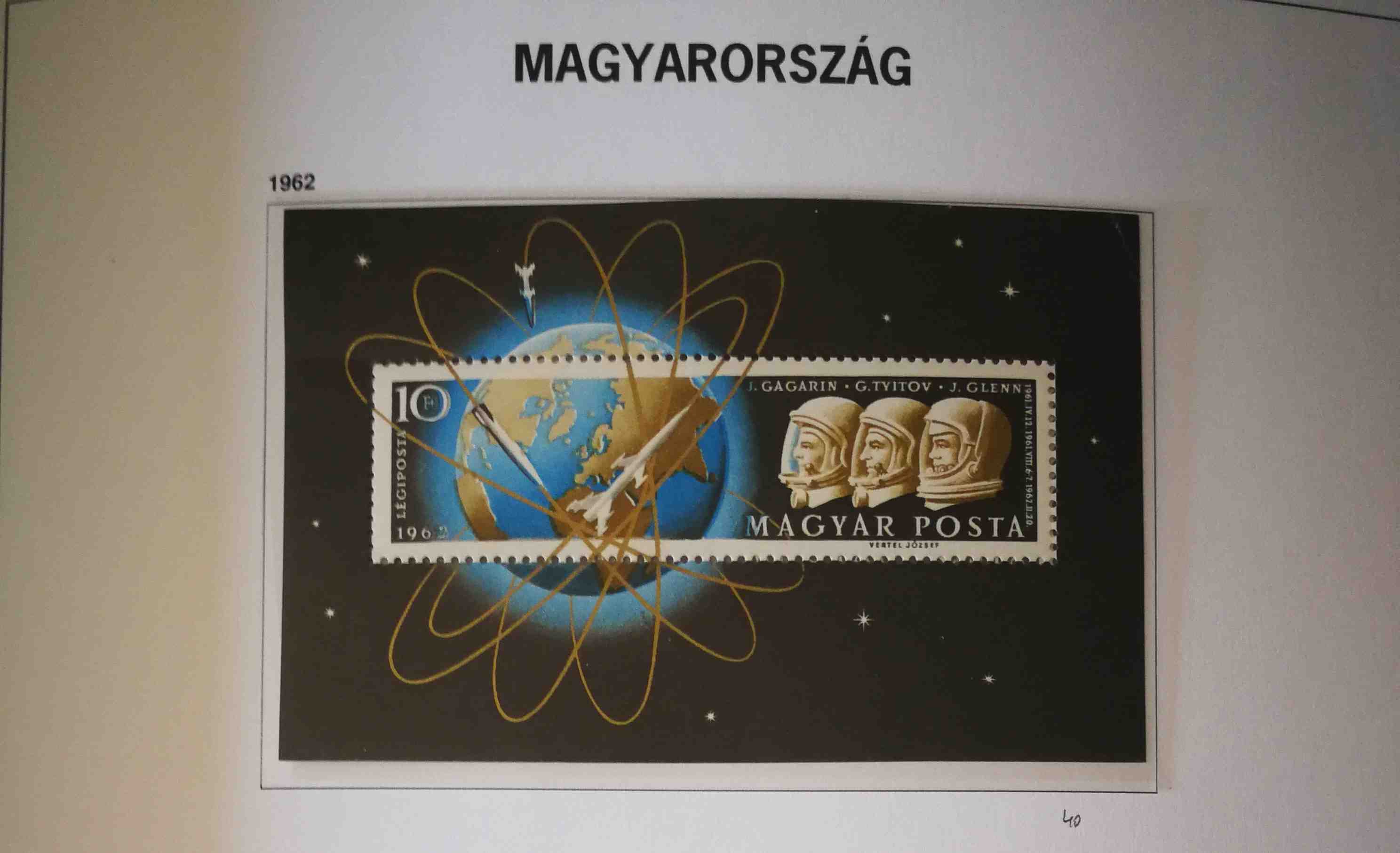 Magyarország 1962 Ikarusztól az űrrakétáig blokk ** törés