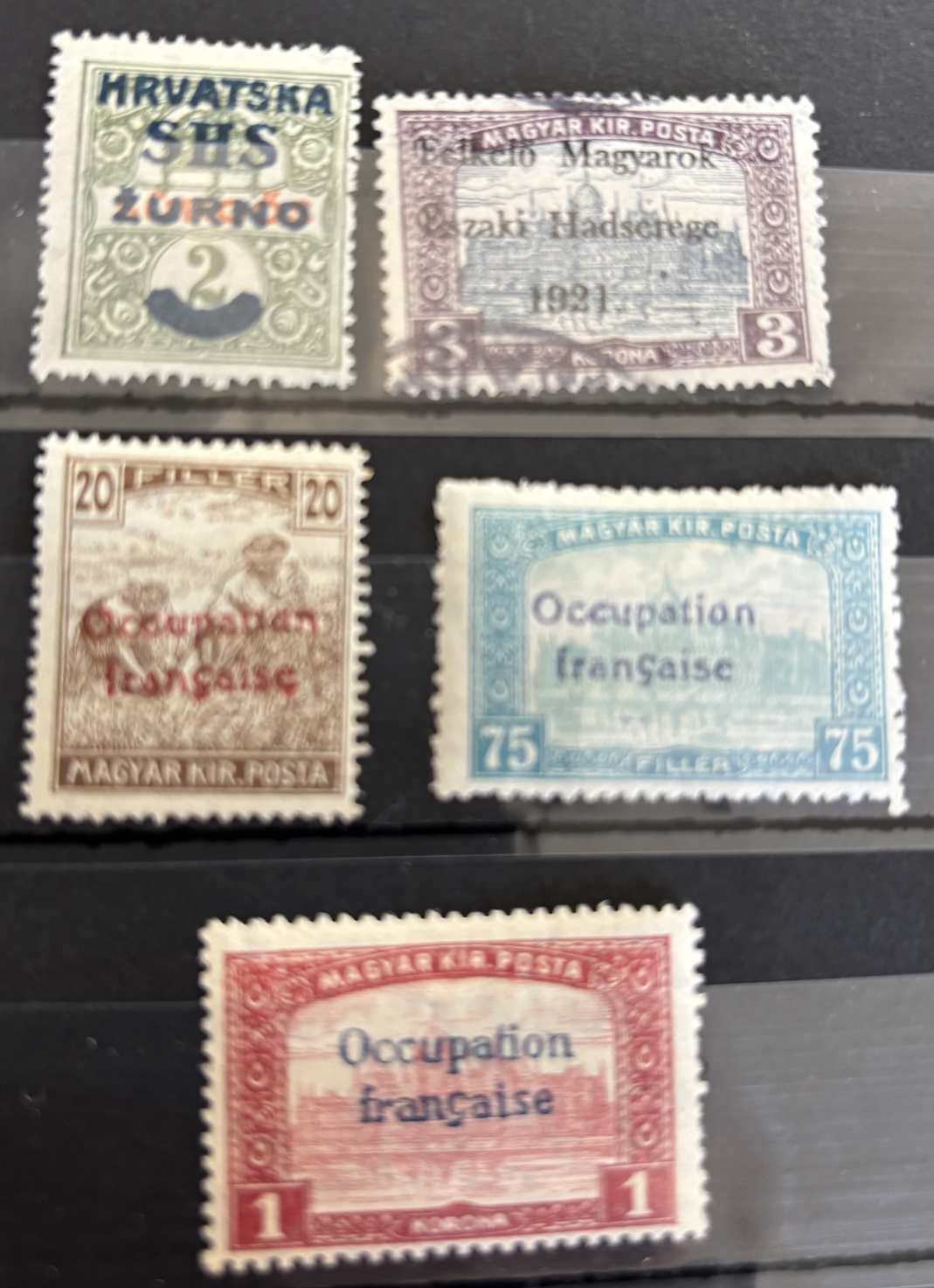 1919-21 Vegyes megszállás bélyegek