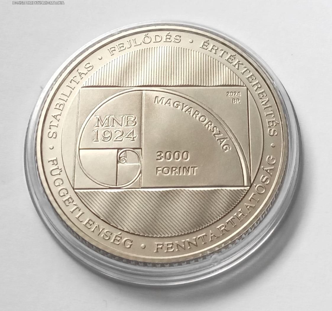 2024, 100 ÉVES AZ MNB 3000 FT, BU!