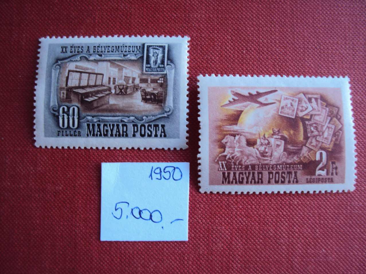 1950 Bélyegmuzeum postatiszta Harmadárban eladó BAL-35