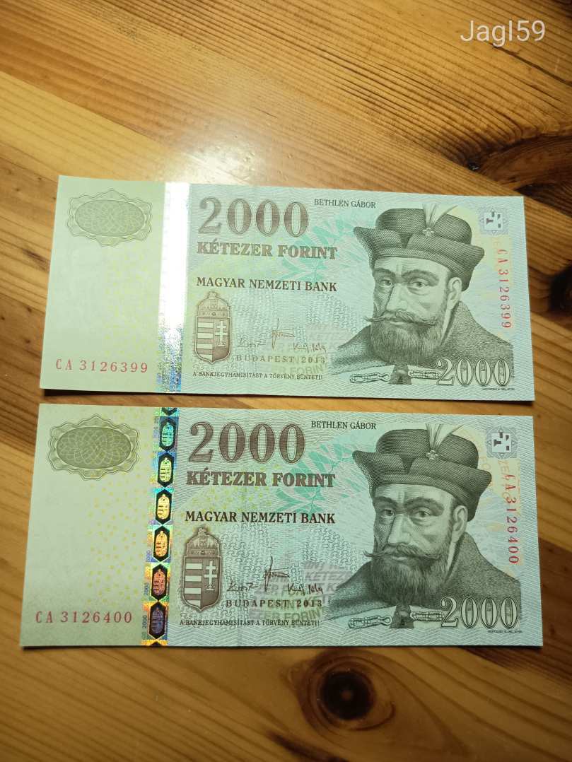 2013 CA 2000 Forint sorköv UNC !