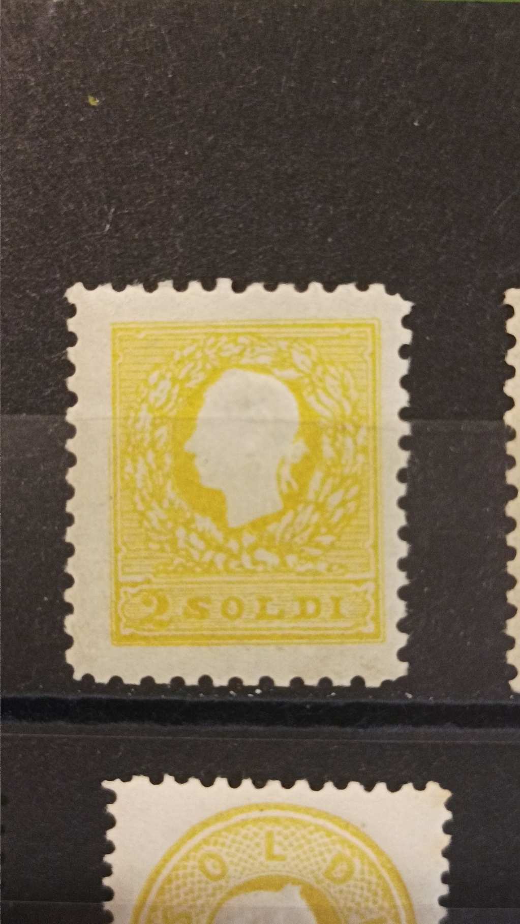 1858. Könyvnyomat dombornyomással 2 soldi 1894-es újnyomata. **