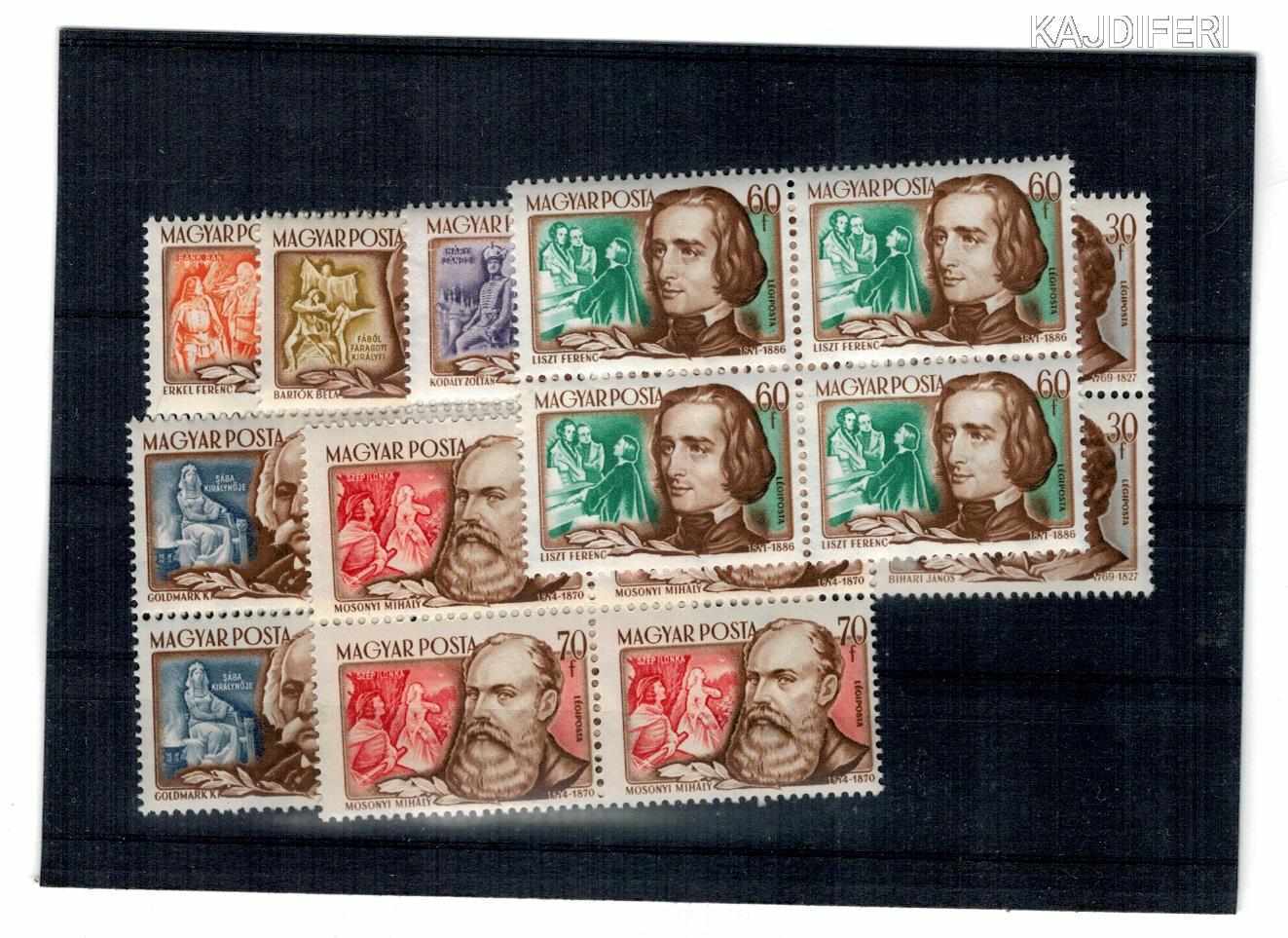 1953  ZENE     NÉGYES TÖMB  POSTATISZTA