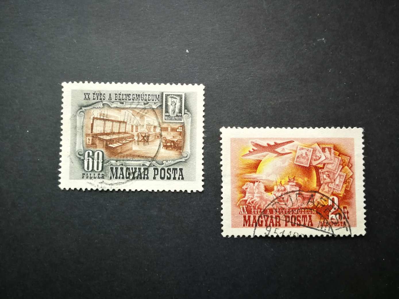 Magyarország 1950 Bélyegmúzeum pecsételt katalógus ár 5000 Ft H