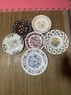6 db porcelán tányér
