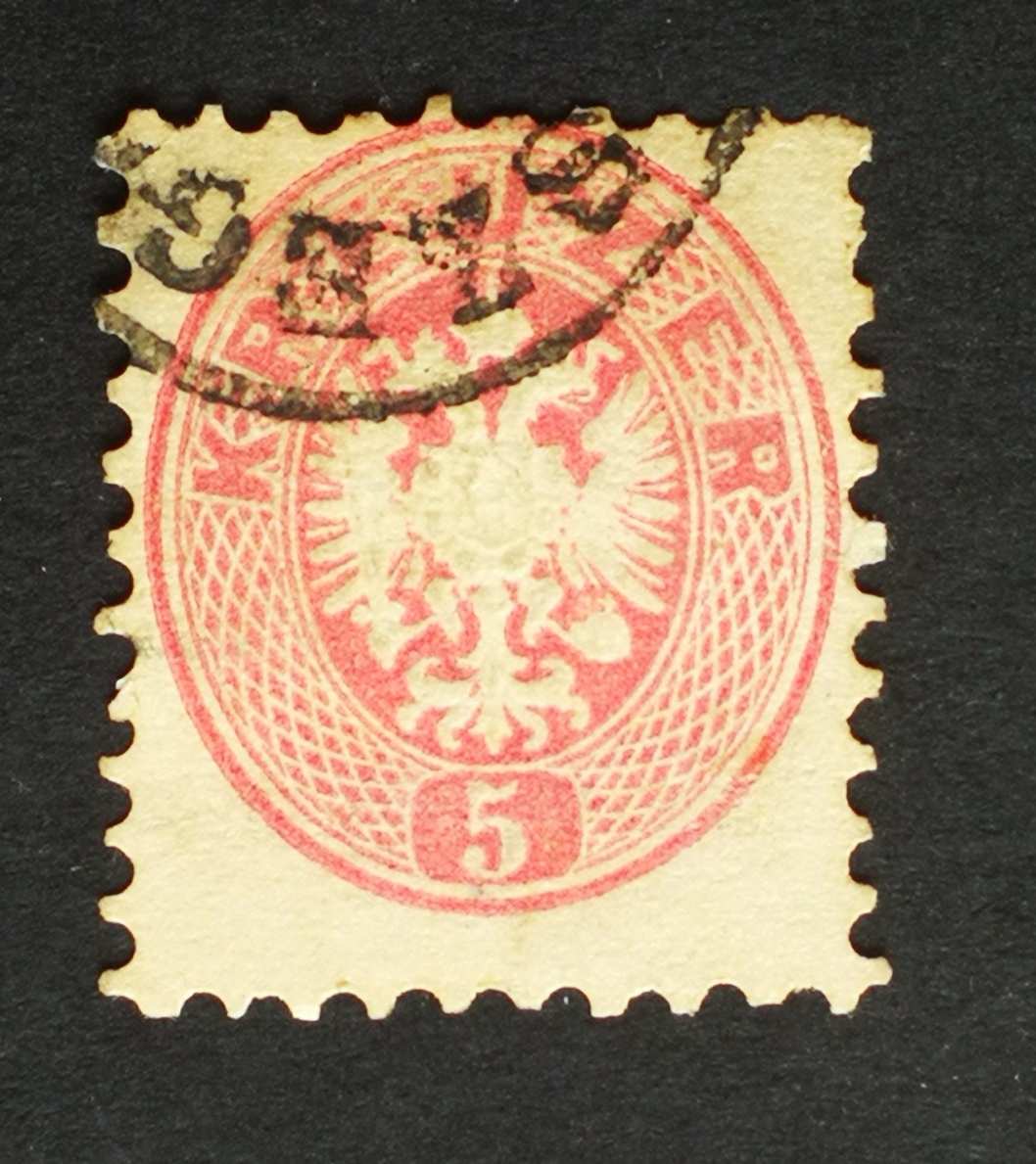 Magyarország 1863/64 Könyvnyomat 5 Kr. (DIÓ)SZEG(H) H