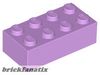 Lego Brick 2 X 4, Medium Levander