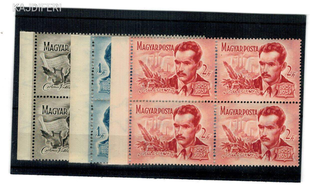 1955   KÖLTÖK       NÉGYES TÖMB  POSTATISZTA  IVSZÉLI
