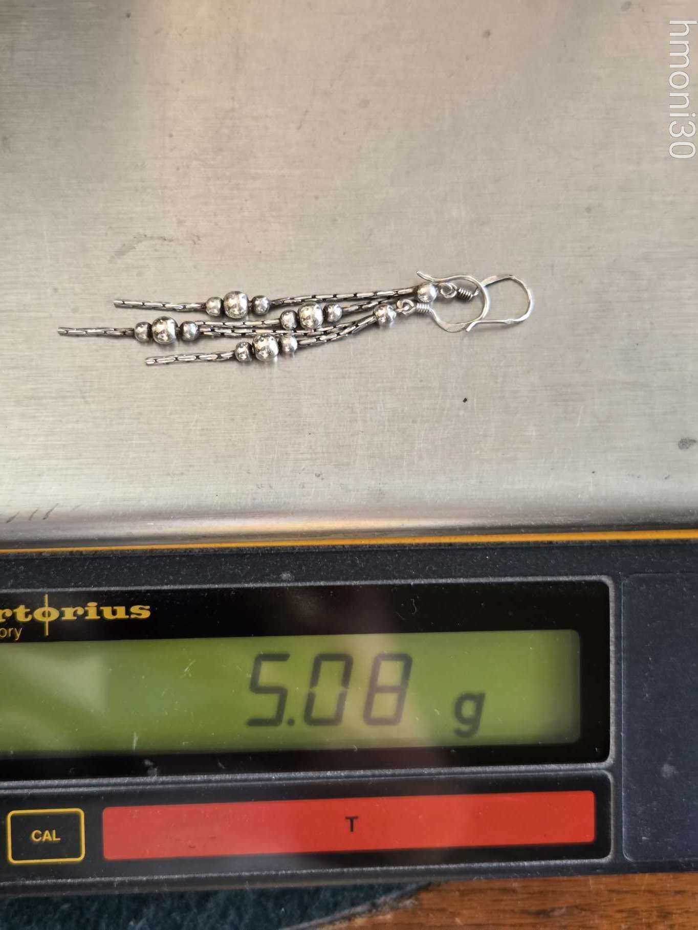 Ezüst fülbevaló 5,08 g