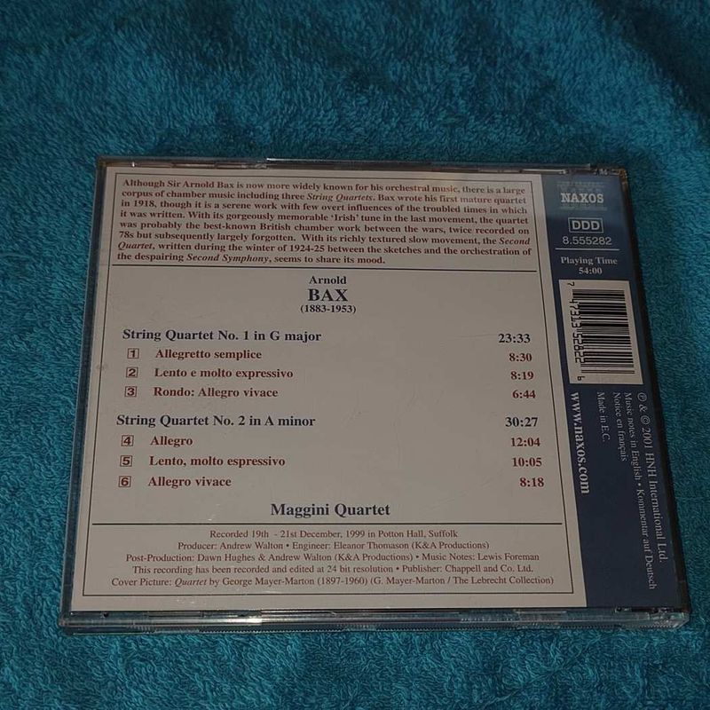Bax, Maggini Quartet &ndash; String Quartets Nos. 1 And 2 CD
