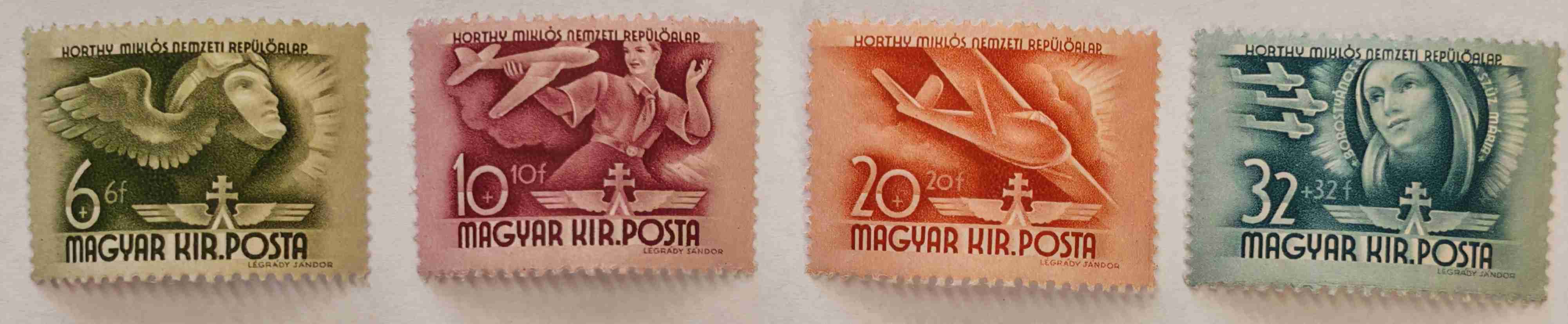 1941 Repülő Alap (II.) Teljes Bélyegsor (**)