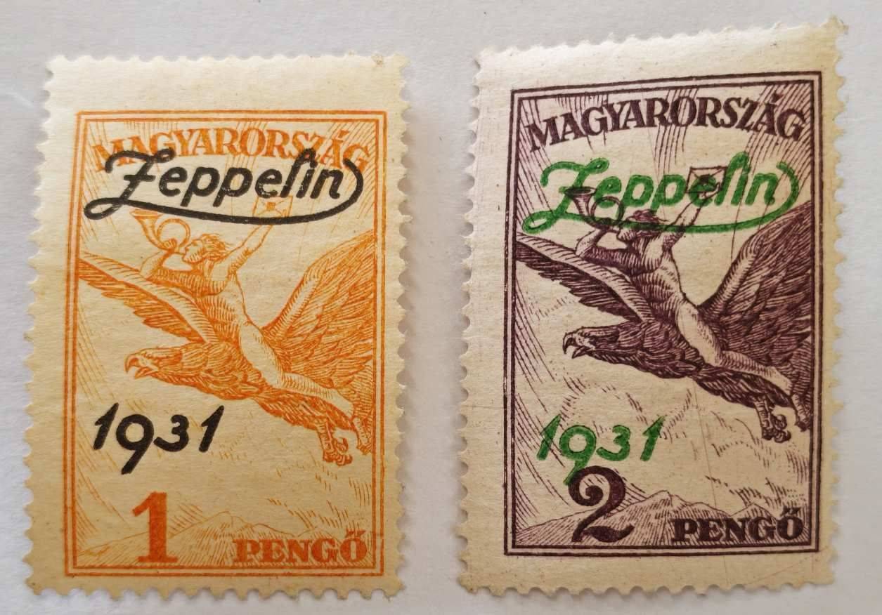 1931 Zeppelin Bélyeg Pár (**)!