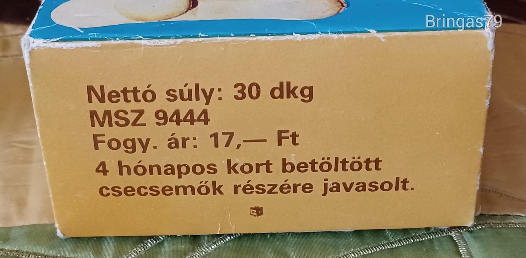 RÉGI BABA PISKÓTA DOBOZ
