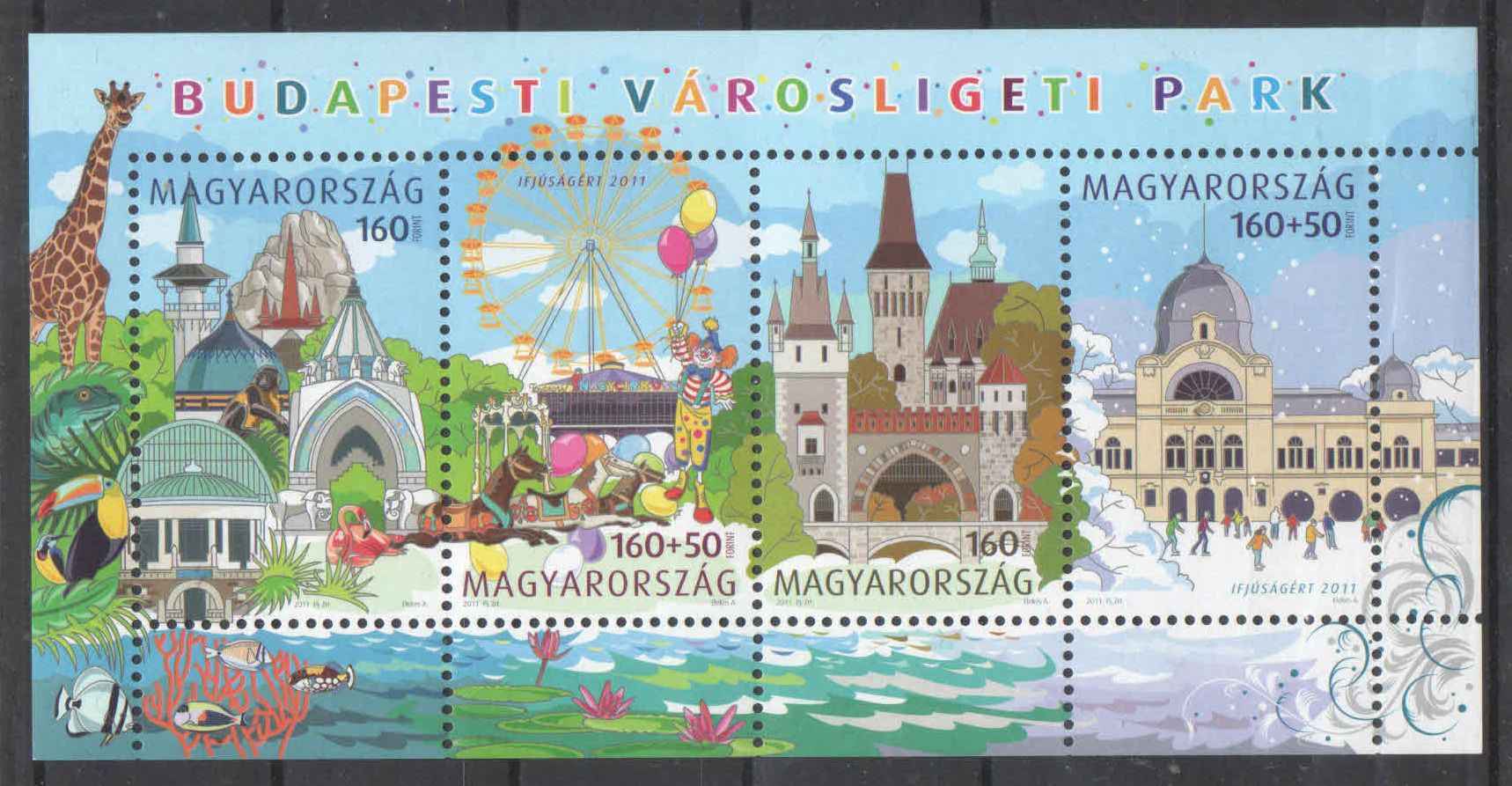2011. Magyarország - Ifjúságért 2011 - Budapesti városligati park, blokk