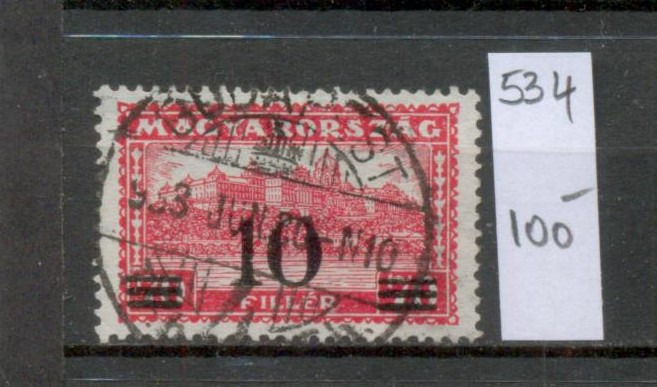 1933 Kisegítő bélyeg III. 10f felülnyomás (534. sz.)