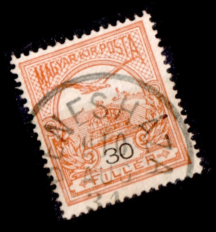 1909 turul A1 vízjel állás BENESHÁZA bélyegzés Felvidék Slovakia Gudlin E3.20 / 20 pont (b002)