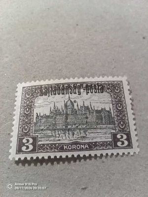 1921. Nyugat-Magyarország III. 3 Korona Parlament hármaslyukkal megszállás Bodor garanciajellel