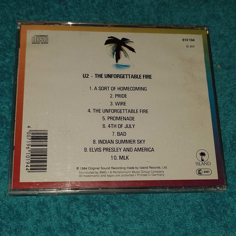 U2 &ndash; The Unforgettable Fire CD