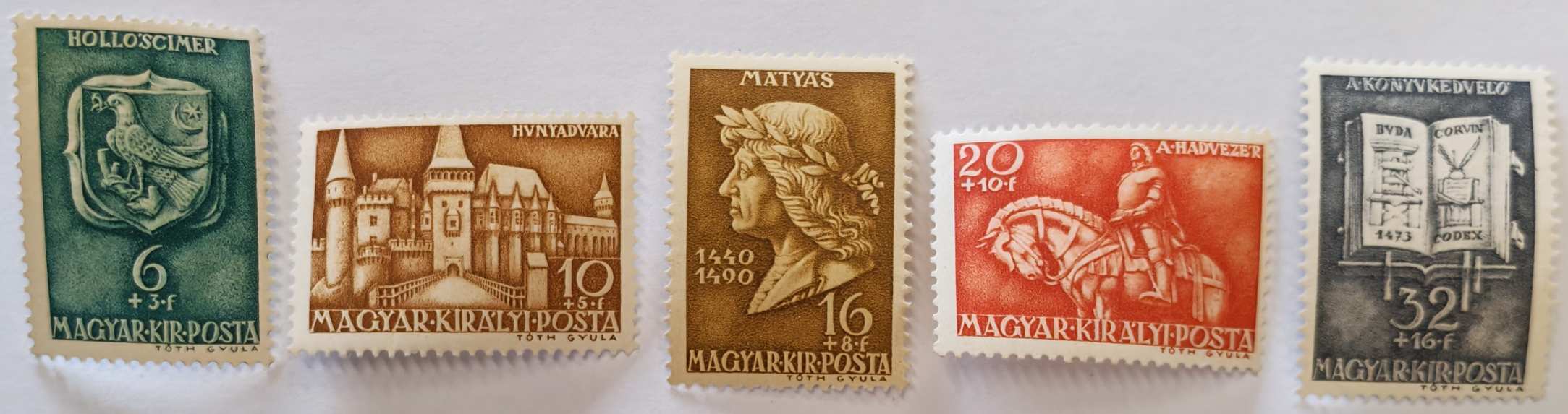 1940 Mátyás Király Teljes Bélyegsor (**)!
