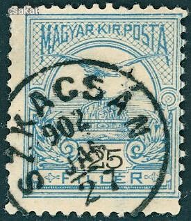 1900 turul SZKACSÁN bélyegzés Felvidék Slovakia Gudlin E3.20 / 40p (d66)