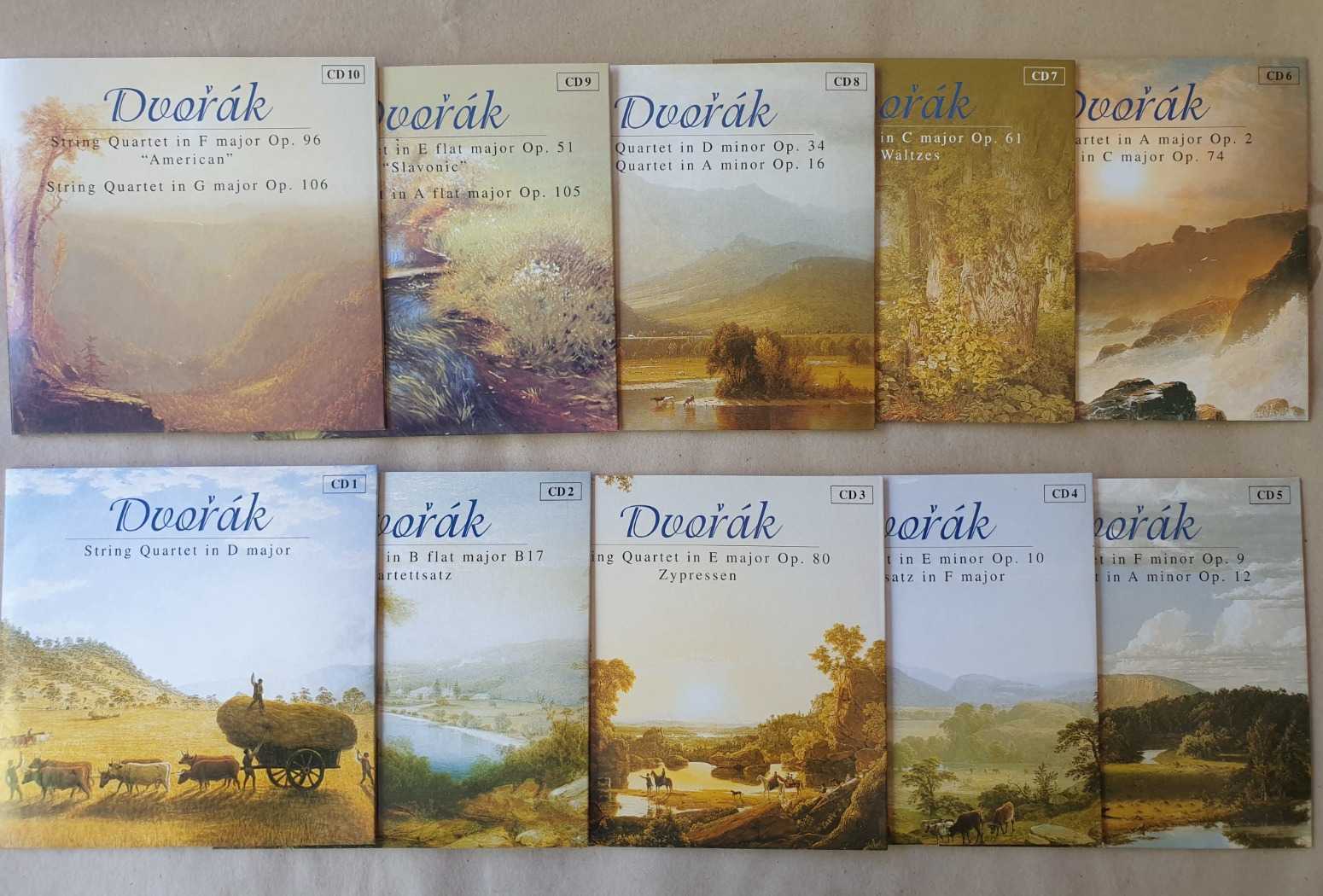 Dvorak - String Quartet s - complete - Stemitz - hegedű  10 db CD - garanciával