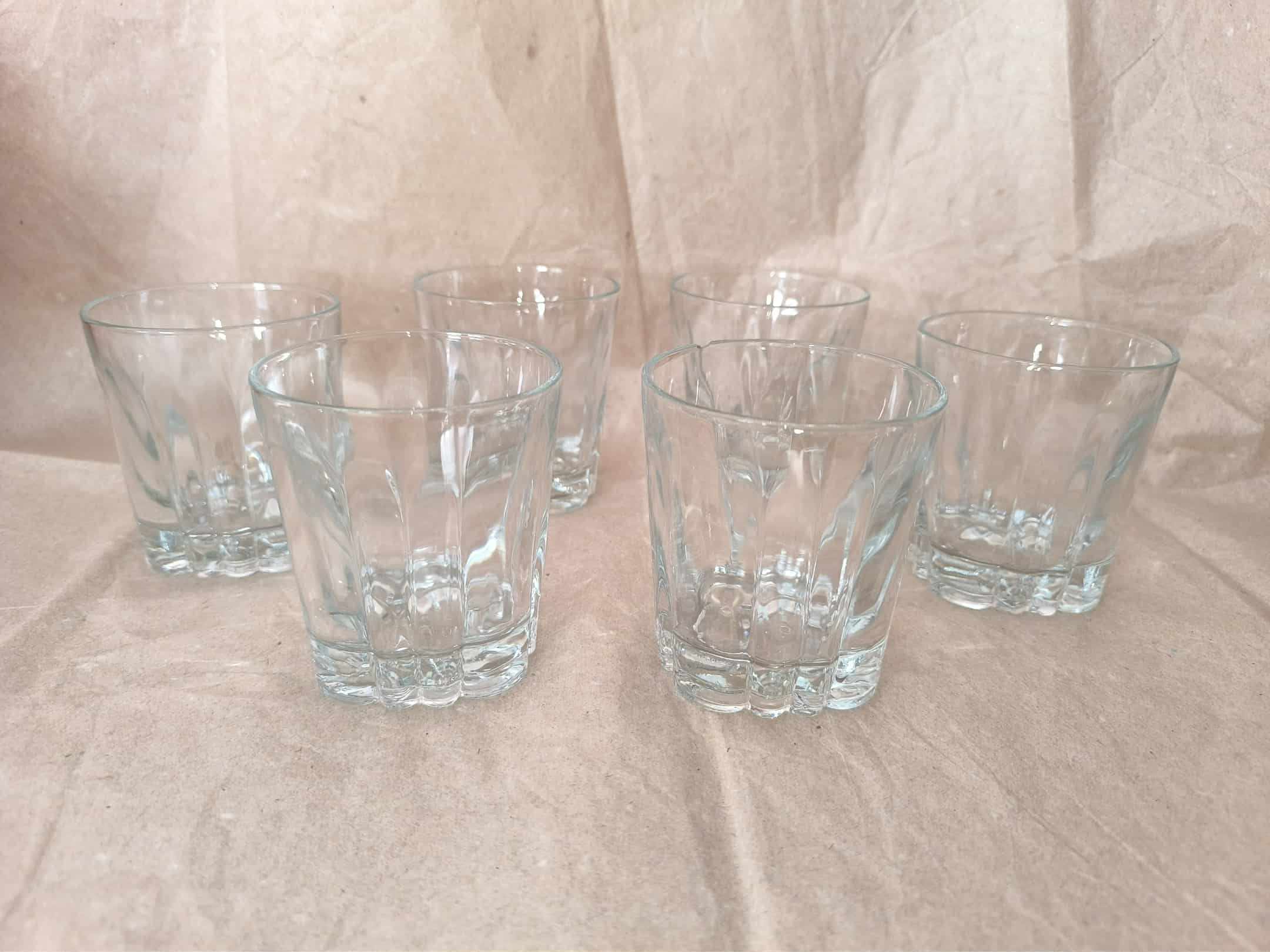 6 db whiskey-s pohár