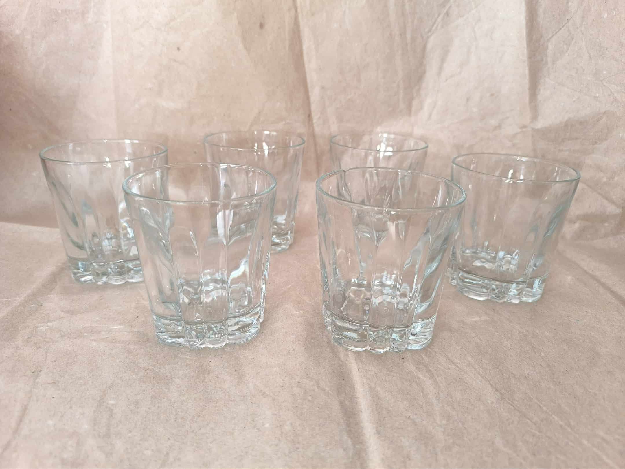 6 db whiskey-s pohár