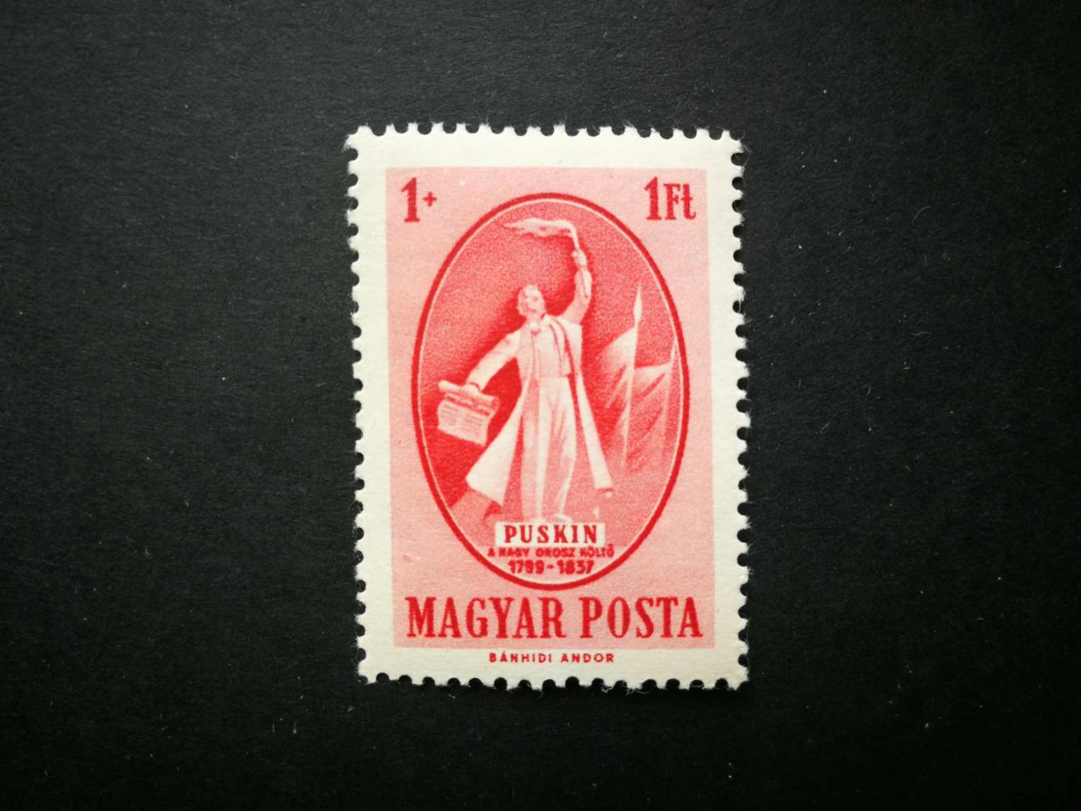 Magyarország 1949 Puskin ** postatiszta kat. ár 3000 Ft I