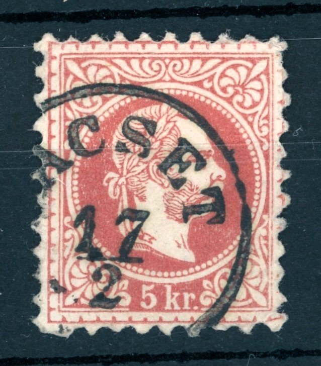 1867 5kr FACSET bélyegzés Krassó-Szörény Romania Gudlin 150 pont (e61)