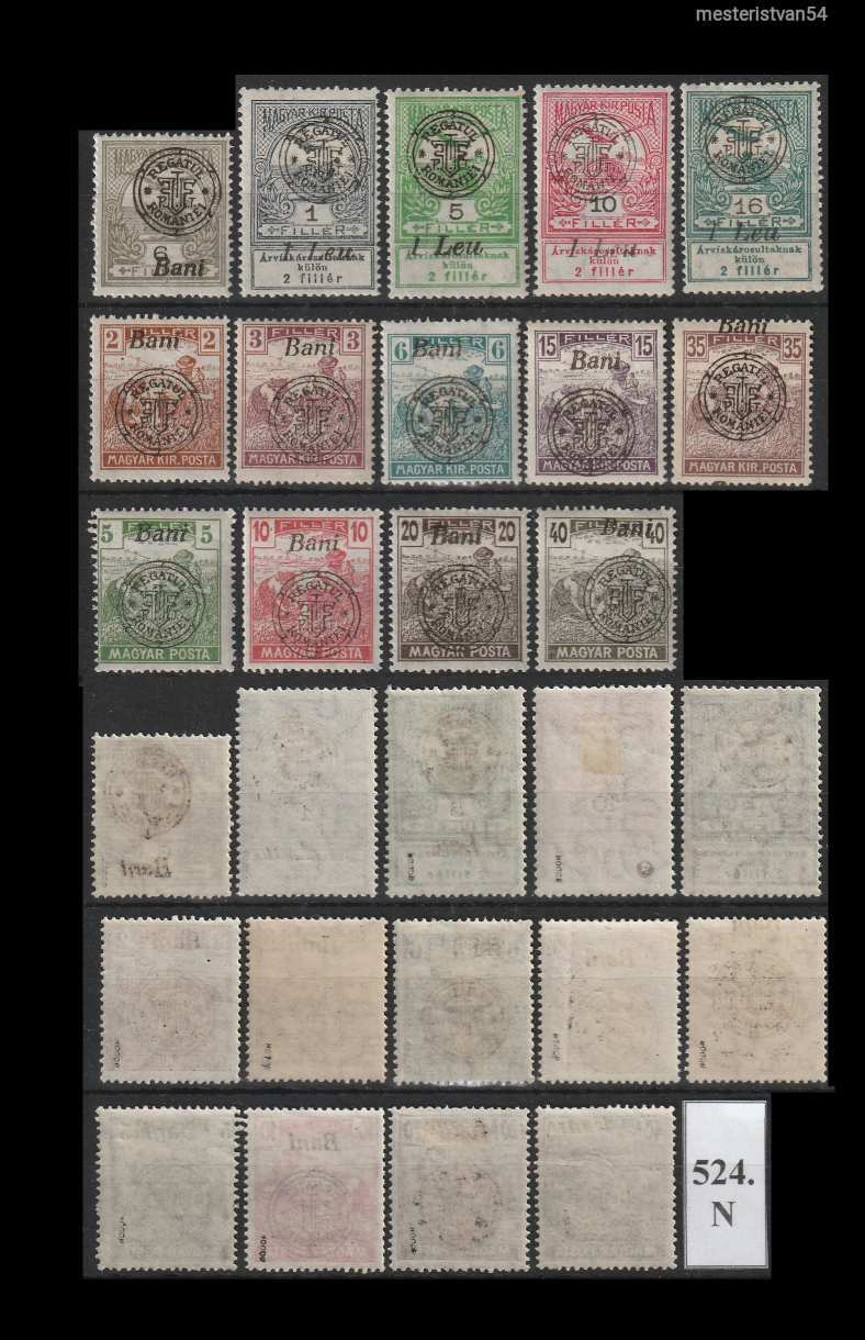 1919.Erdély-Nagyváradi felülnyomás-Román megszállás. N-524