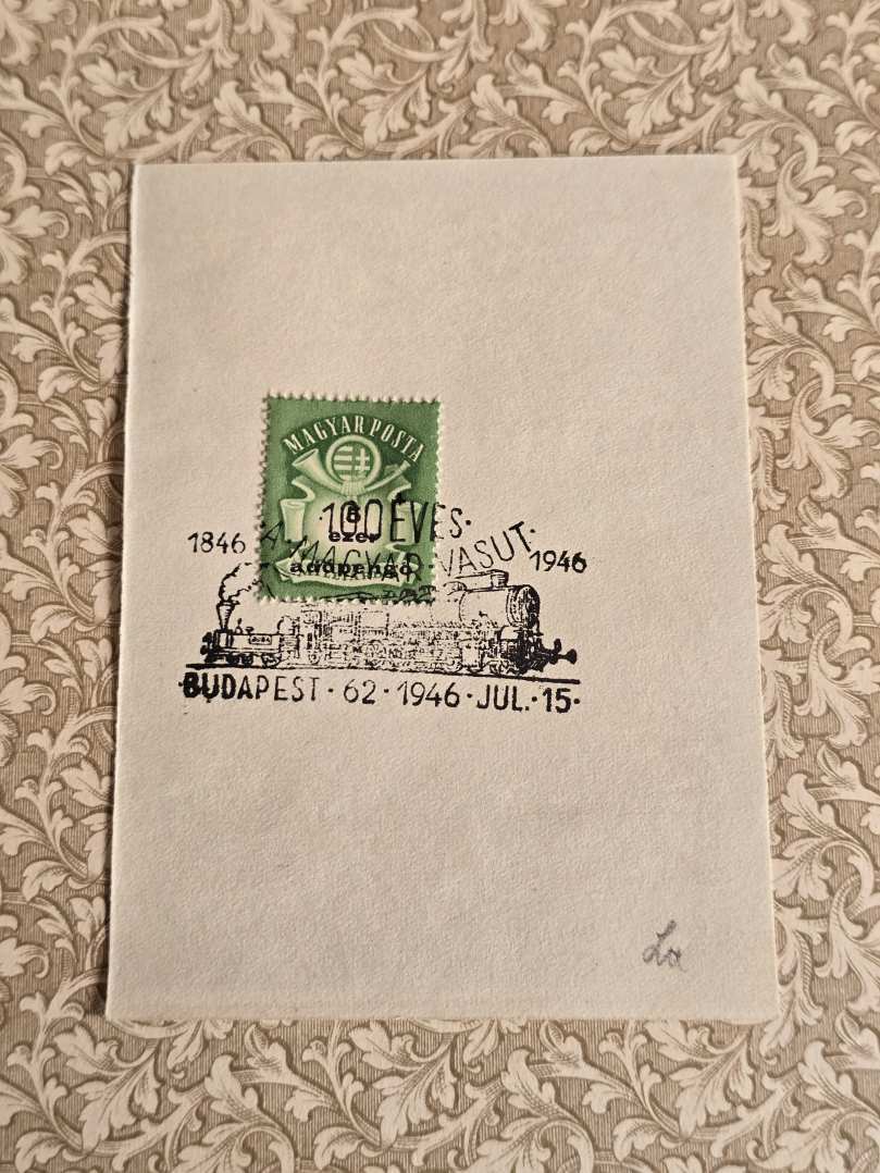 100 éves a Magyar Vasút 1946 FDC
