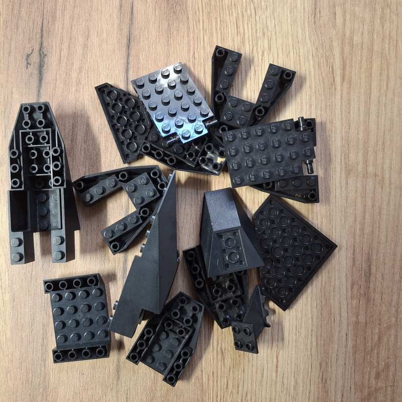 Lego elemek (fekete)